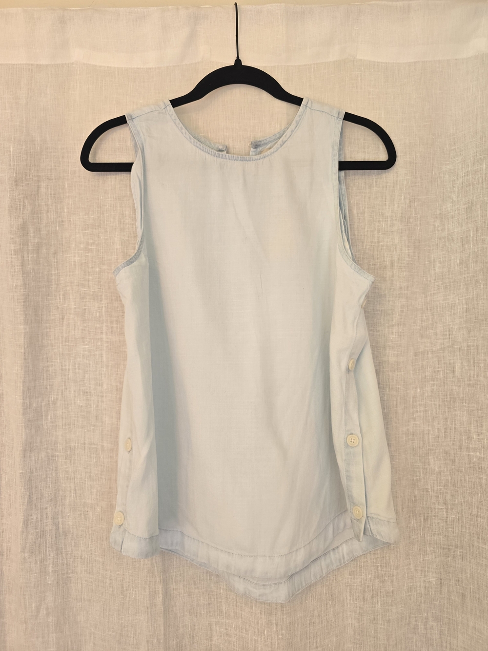 Thread & Supply Light Blue Chambray Sleeveless Women's Top
